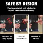 BullseyeBore Core CR1-100 Drill Guide for Straight Holes - Magnetic Drill Attachment with Efficient Red Laser for Visual Worksurface Alignment - Compatible with Common bits from 2” to 5”