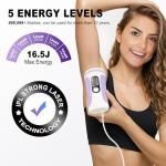 IPL Hair Removal Device, Model: AI08, for Facial Legs Arms Bikini Line