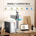 OMTECH 50W Fiber Laser Engraving Machine with Rotary