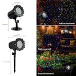 3-Color Laser Christmas Light Projector with Remote