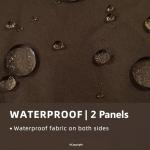 Weather-Resistant Indoor Outdoor Curtains - 2 Panels