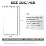 RYB HOME Waterproof Outdoor Curtains, 95 Inches, Beige