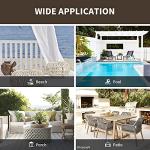 Weather-Resistant Indoor Outdoor Curtains - 2 Panels