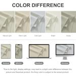 RYB HOME Waterproof Outdoor Curtains, 95 Inches, Beige