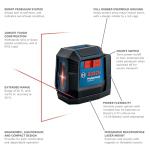 BOSCH GLL50-20 Self-Leveling Cross-Line Laser