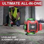 4D Laser Level with Tripod for Precision Projects