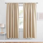 PONY DANCE 72-Inch Thermal Curtains - Biscotti Beige