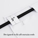 RYB HOME Blackout Curtains - 2 Panels, White