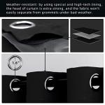 Weather-Resistant 84" Grommet Top Curtains (2 Panels)