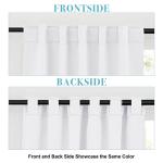 RYB HOME Blackout Curtains - 2 Panels, White