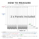 Weather-Resistant 84" Grommet Top Curtains (2 Panels)