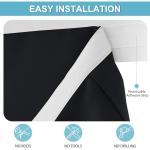 RYB HOME Blackout Curtain for French Doors