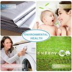 RYB HOME Blackout Curtains - 2 Panels, White