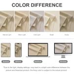 RYB HOME Waterproof Outdoor Curtain, Biscotti Beige, 1 Panel