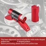 Laser Alignment Tool with Magnetic Feet for Pros