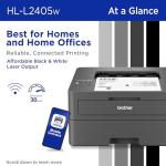 Brother HL-L2405W Wireless Monochrome Laser Printer