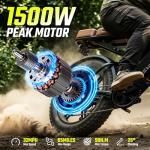 SISIGAD Retro Electric Bike for Adults, 1800W Motor