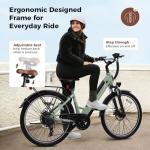 Jasion 26" Electric Bike with Removable Battery