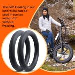20x4 Self-Sealing Fat Bike Tubes - 2 Pack