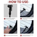 Durable Steel Bike Pump with Smart Valve