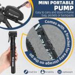 Portable Aluminum Mini Bike Pump for Presta & Schrader