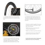 Durable Steel Bike Pump with Smart Valve