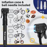 Portable Aluminum Mini Bike Pump for Presta & Schrader