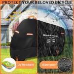 Waterproof Heavy Duty Bike Cover with Reflective Strips