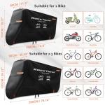 Waterproof Heavy Duty Bike Cover with Reflective Strips