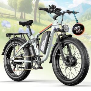 PUJH 6000W Dual Motor Electric Bike 45 MPH