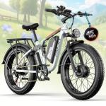 PUJH 6000W Dual Motor Electric Bike 45 MPH