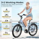 Funhang 1000W Electric Bike for Adults, 50 Miles