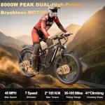 8000W Dual Motor Electric Bike - 45MPH Speed