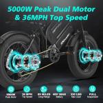 5000W Dual Motor All-Terrain Electric Bike