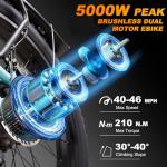 Powerful Dual Motor Electric Bike for Adults