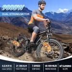9000W Dual Motor Fast Electric Bike for Adults