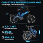 3000W Dual Motor Folding Electric Bike for Adults