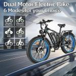 TUTTIO Adria26 Dual Motor Electric Bike, 40-46 MPH