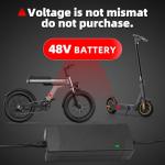 54.6V 3A Charger for 48V Electric Bikes