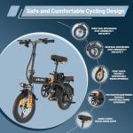 REOCRO 700W Folding Electric Bike for Commuting