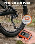 ETENWOLF Fast Inflate Mini Electric Bike Pump