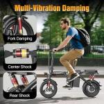 AZHAR Compact Foldable Electric Bike for All Ages