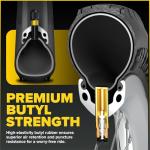 Ultraverse 20" Butyl Rubber Bike Inner Tubes - Set of 2