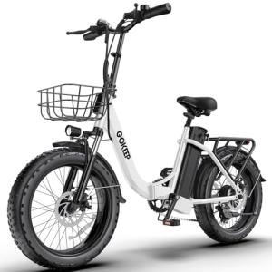 GOKEEP 20" Folding Fat Tire Electric Bike