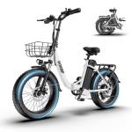 GOKEEP 1300W Folding Electric Bike with 75 Miles Range