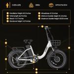 GOKEEP 20" Folding Fat Tire Electric Bike