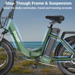 GOKEEP 1300W Folding Electric Bike - 75 Mile Range
