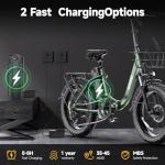GOKEEP Folding Electric Bike with 1300W Motor