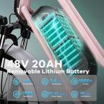 EUYBIKE 20" Fat Tire Electric Bike for Adults