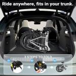 GOKEEP 1300W Folding Electric Bike with 75 Miles Range